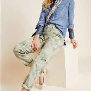 Anthropologie Pants Cargo Side Pockets Tie Dye